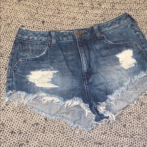 High waisted H&M shorts